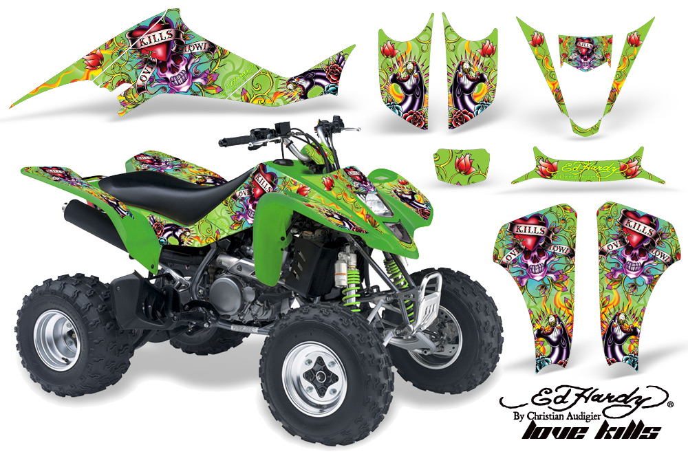 Suzuki LTZ 400 03-08 Graphics EH LoveKills Green